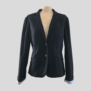 Rag & Bone Navy Blue Classic Cotton Fitted Preppy Jacket Blazer - 6